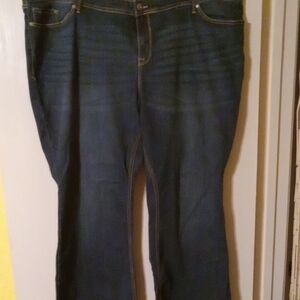 Torrid Luxe Slim Boot Dark Blue Super Stretch Jeans, 28R